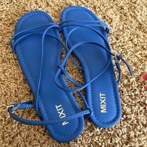 Mixit Women's Strappy Blue Sandals
